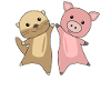 Otter pig cute animals for children animal lovers