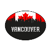 Vancouver Canada Skyline Silhouette Canadian Flag