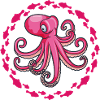 Large purple octopus