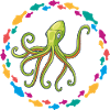 Green octopus octopus
