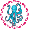 Blue octopus