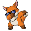 Dabbing Fox cool Pajama costume