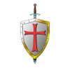 Templer Bouclier et Épée - Templiers