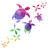 Turtles in the rainbow