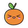 Fruits Orange Mignon Kawaii