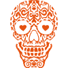 Mexican skull skull heart