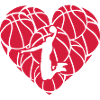 basketball love heart ball