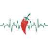 Chili pepper chili heartbeat