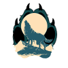 Wolf Paw Claw Moon Howling