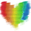 herz, regenbogen, malerei,bunt,unschärfe