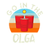 Drinking game saying beer pong cup festival party