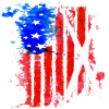 Drumsticks with US Flag