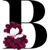 lettre B fleuris