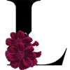 letter L flowered