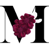 letter M flowered