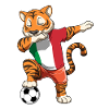 Tupfen Fußball Tiger Italien