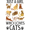 just girl who love cats