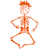 skeleton basketball