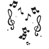 Musique Notes musicales