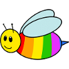 Die Regenbogen Biene