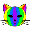 Regenbogen Katze