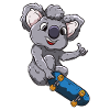 Skateboard Koala Skater