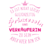 Verkäuferin Prinzessin Beruf