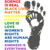 Science Is Real Black Lives Matter LGBTQ CSD Pride