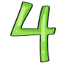 Numero 4 Verde