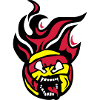 volleyball waterpolo cartoon face flame