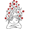 Mädchen mit Blumen