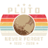 Glem aldrig Pluto Vintage Funny Retro Space