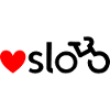 Oslo bicycle love sticker (black)