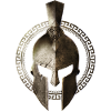 casque spartiate combattant guerrier sparte