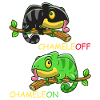 Caméléon Caméléon Lézard Blague Drôle Reptile