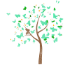 Butterfly tree with schmettetlingen