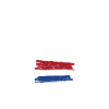 Netherlands Flag Brush Strokes