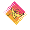 Banane Retro Obst Früchte Frucht