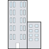 High-rise apartments city