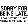 Przepraszamy za spóźnienie