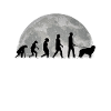 Hovawart Evolution Moon Dog Saying