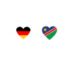 Germany Namibia Heartbeat Gift