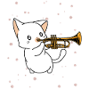 Cat Instrument Trumpet Music