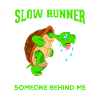Funny slow turtle runner marathon