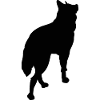 Dog Husky Shepherd Standing Silhouette Graphic