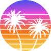 Palms Sunset Synthwave