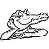 Crocodile Retro Amstrad - Mascotte 03