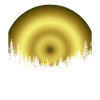 forest silhouette gold