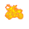 Feu Moteur crossss flamme moto