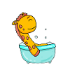 Baby Shower Giraffe Bathtub
